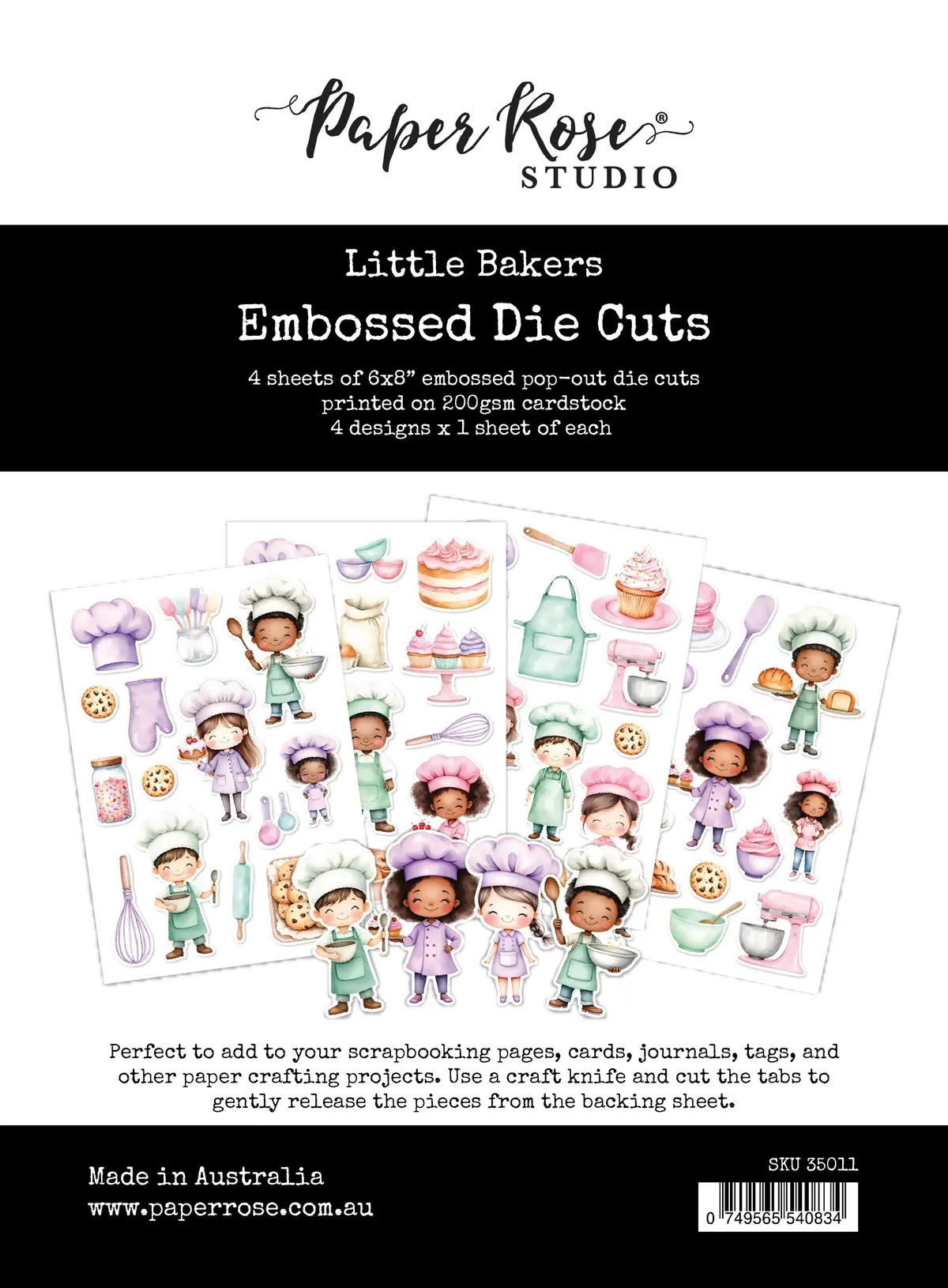 Little Bakers Embossed Die Cuts 35011 1