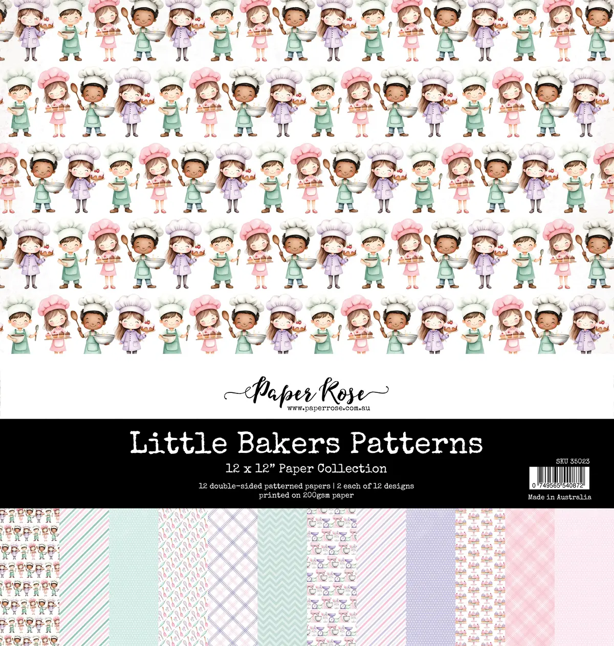 Little Bakers Patterns 12X12 Paper Collection 35023 1
