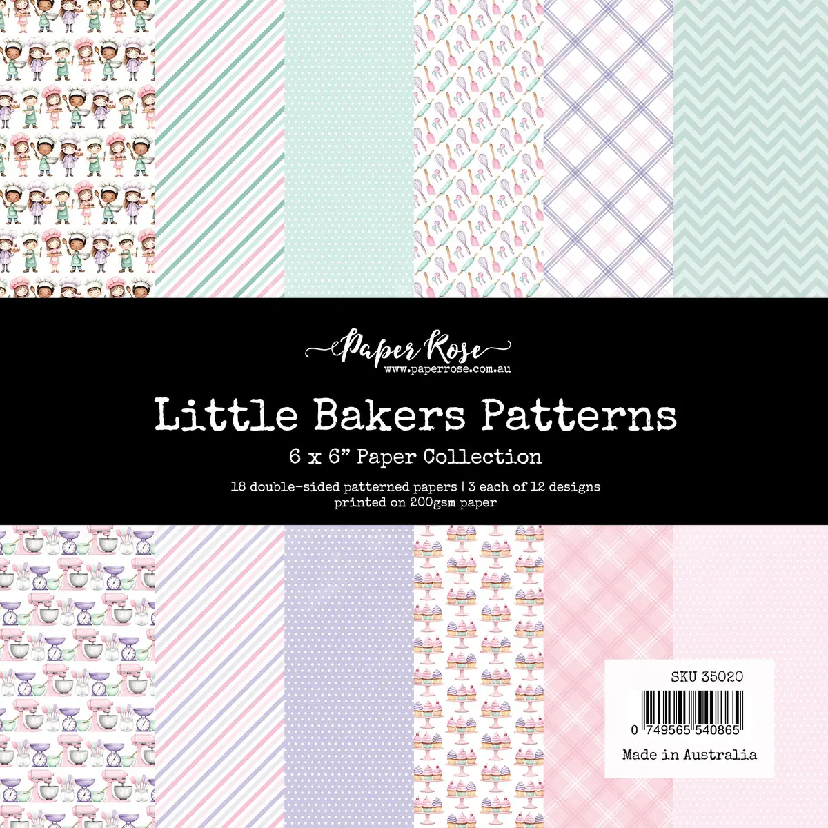 Little Bakers Patterns 6X6 Paper Collection 35020 1