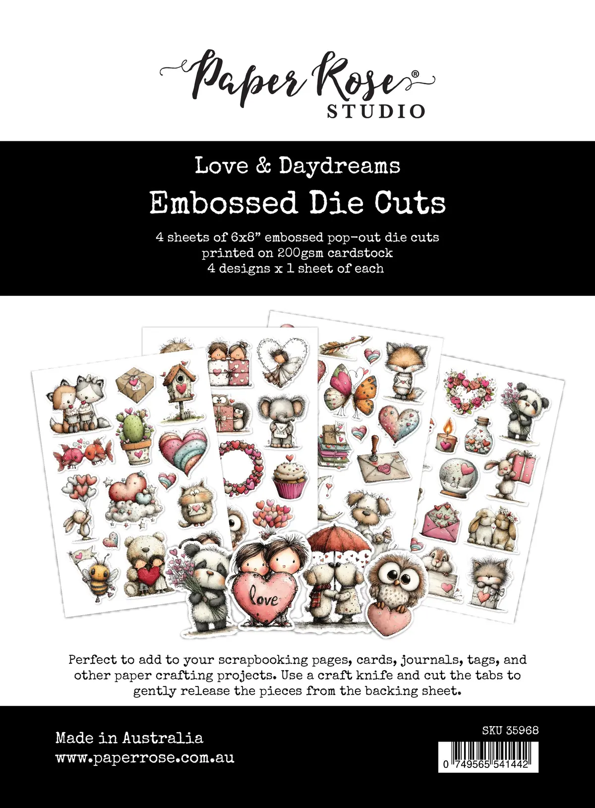 Love & Daydreams 6X8 Embossed Die Cuts 35968 1