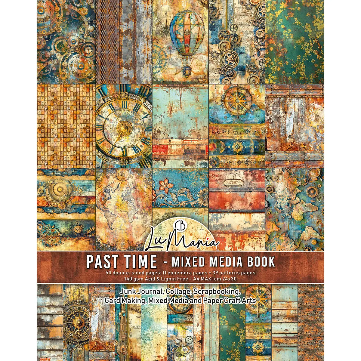 Mixed Media Book Past Time A4 Maxi 1