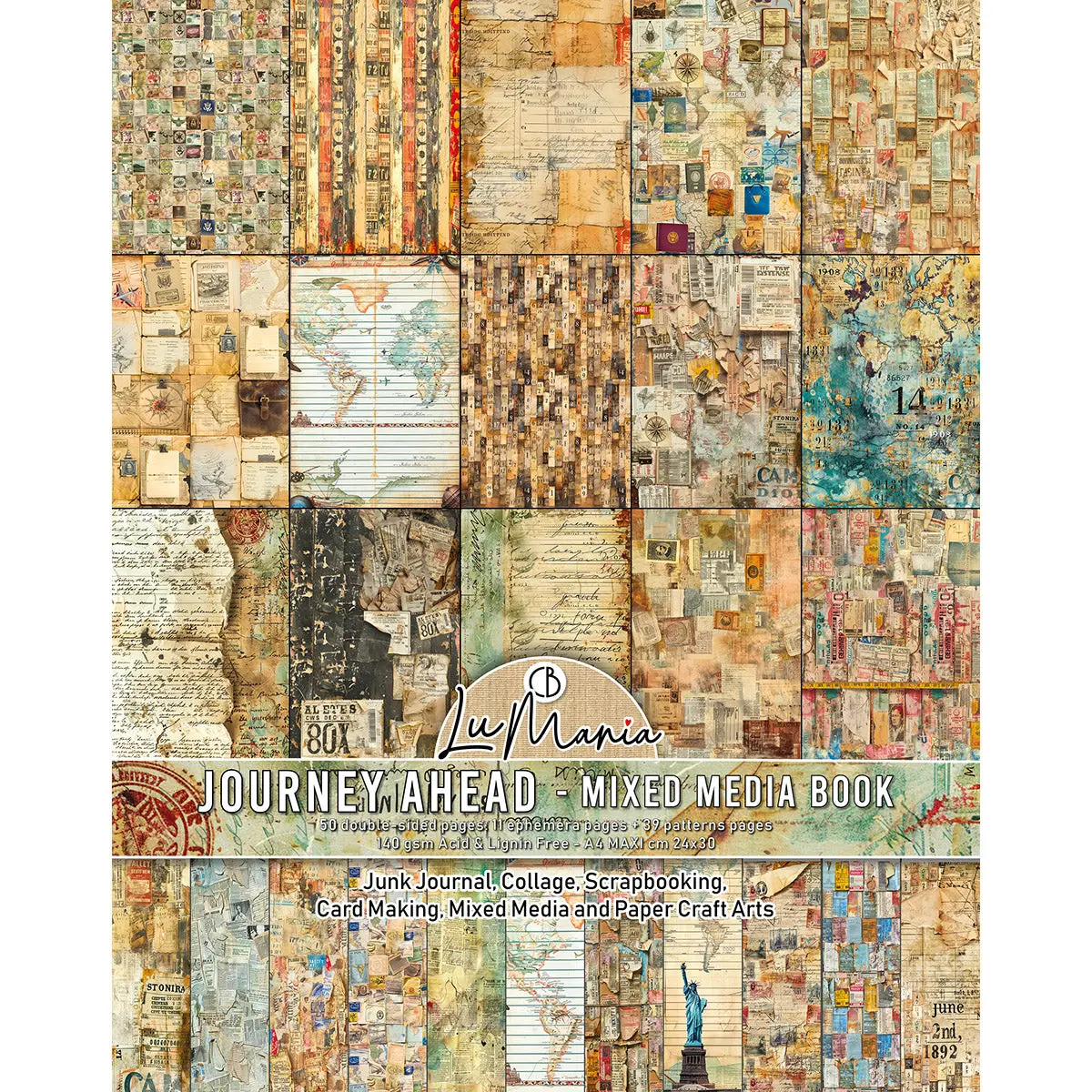 Mixed Media Book Journey Ahead A4 Maxi 1