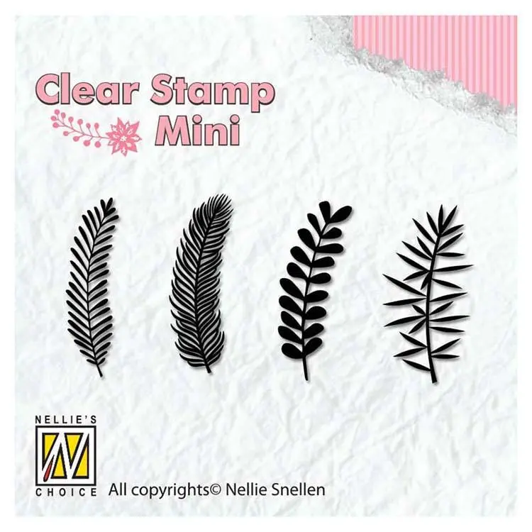 Nellie's Choice - Clear Stamp Christmas Branches 2 1