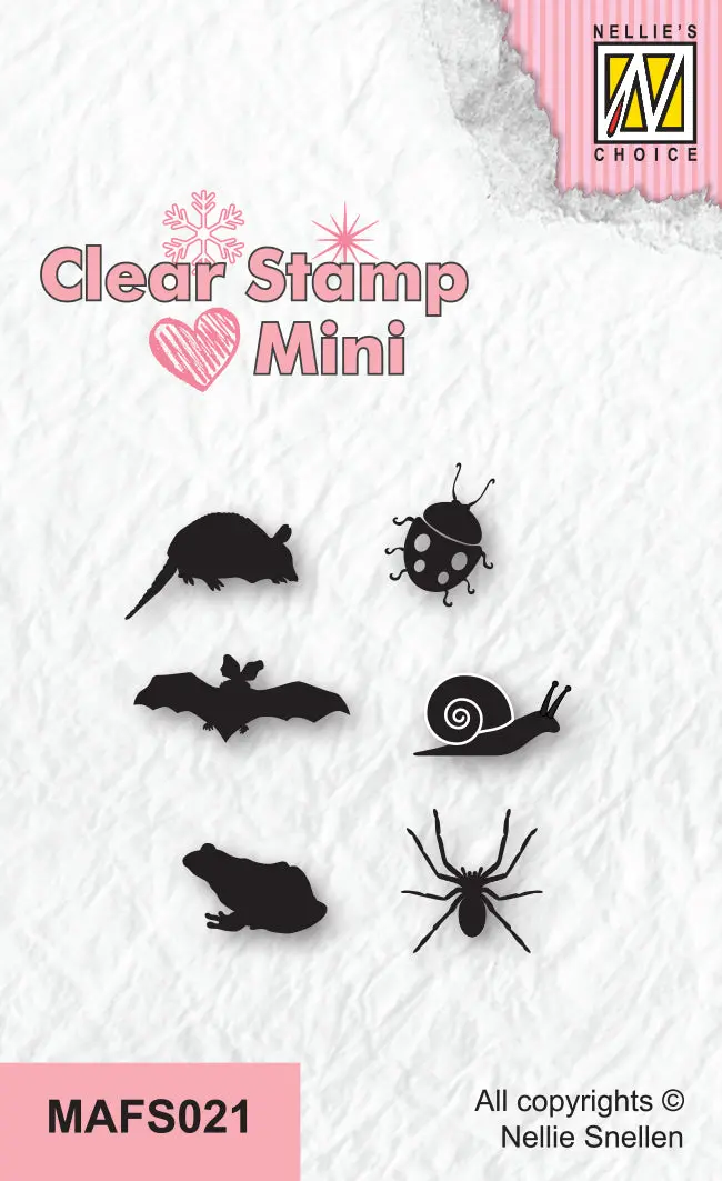 Nellie's Choice Clear Stamp Mini - Critters-2 1