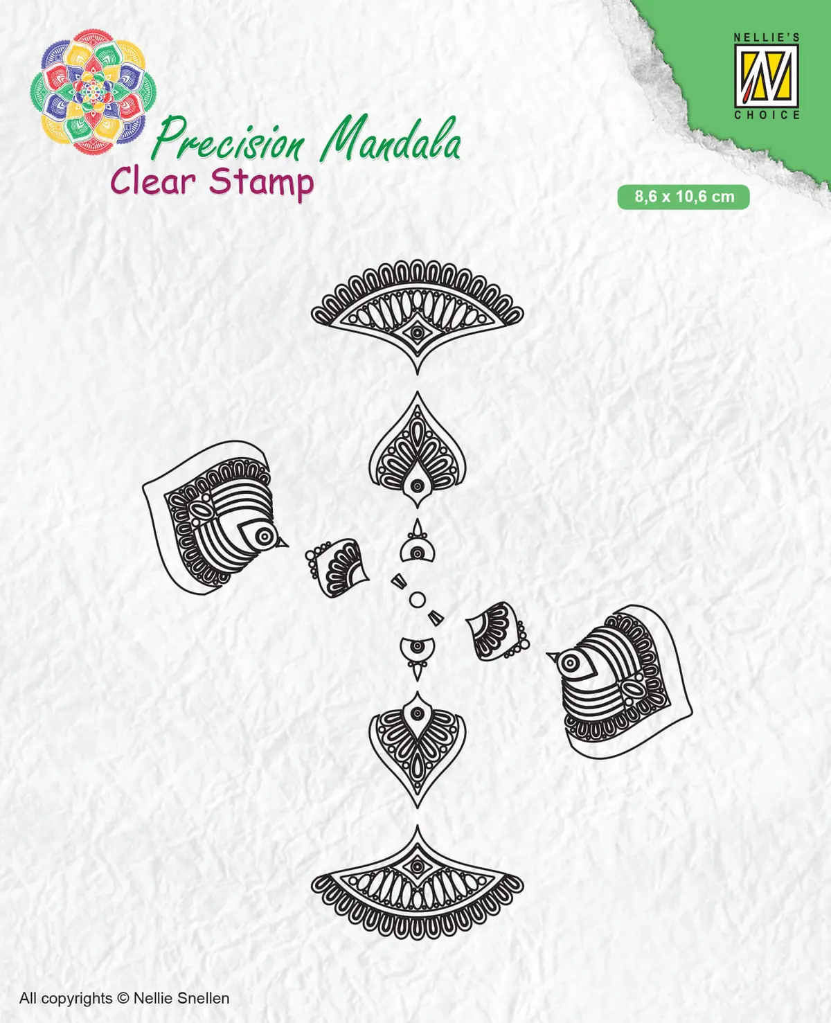 Nelle Choice Precision Stamp - Mandala 2 1