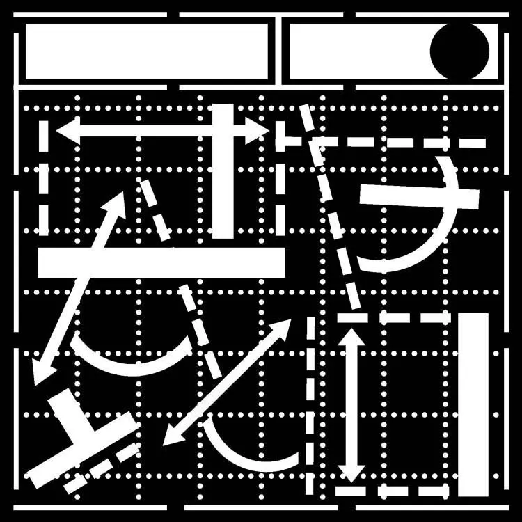 That Special Touch 6"X 6" Mask - Blue Print 1