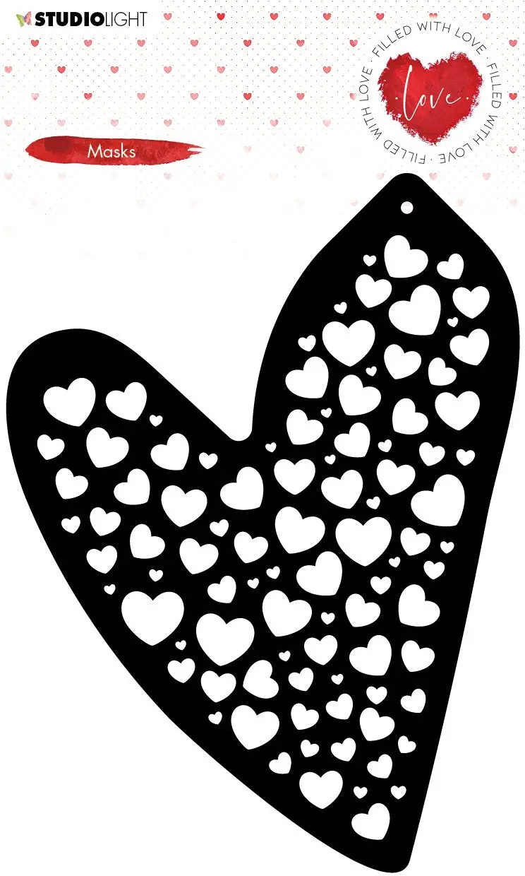 Mask Heart Shaped Pattern Filled With Love Nr.56 1