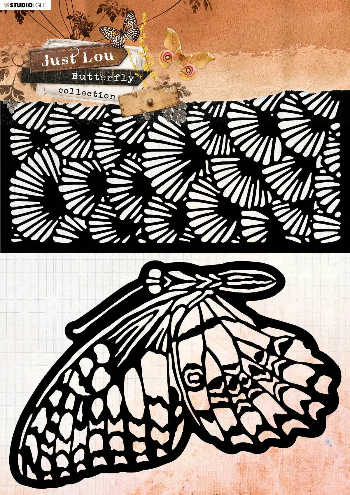 Just Lou Mask Butterfly Collection 210X297mm Nr.13 1
