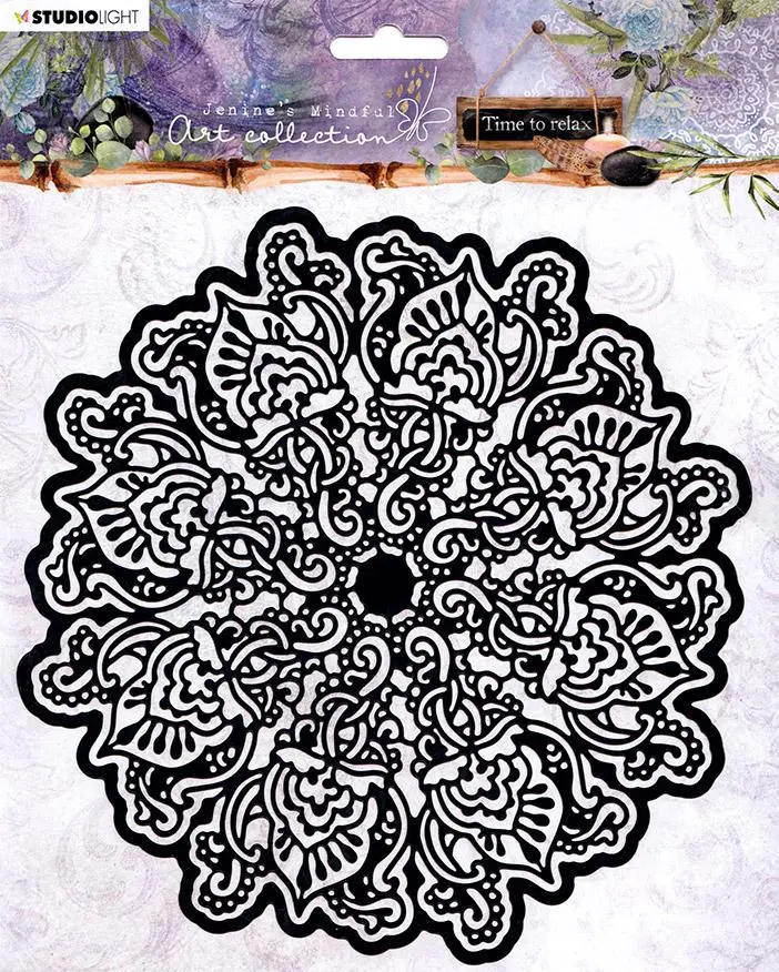Jenine's Mindful Art Mask Time To Relax 200X200mm Nr.07 1