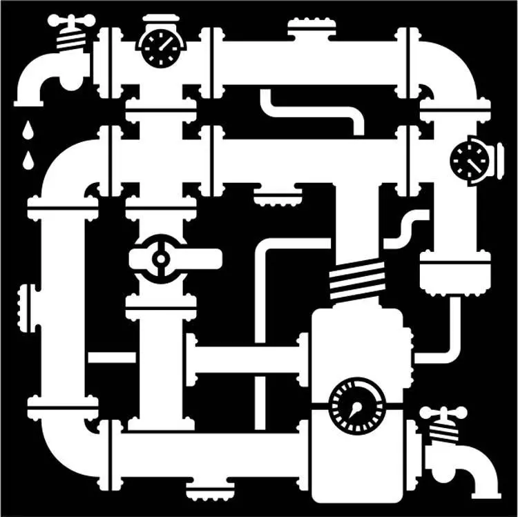 That Special Touch 6"X 6" Mask - In The Pipe Line 1
