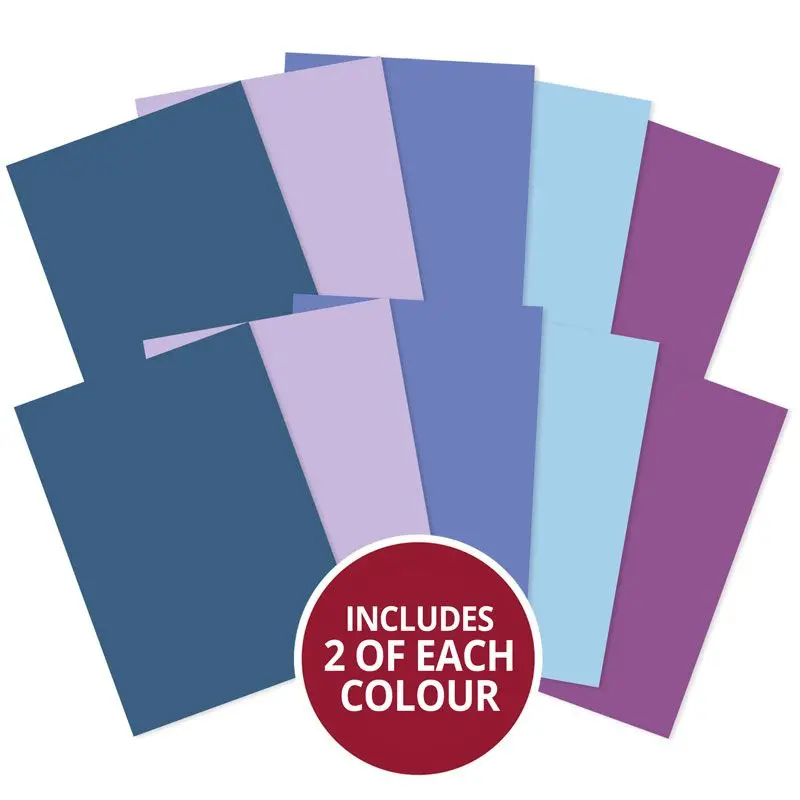 Matt-Tastic Adorable Scorable A4 Cardstock X 10 Sheets - Blues 1