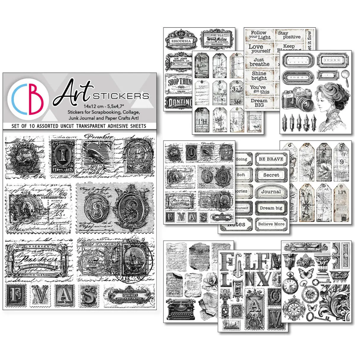Sticker Set 10/Pkg Lithographs 1