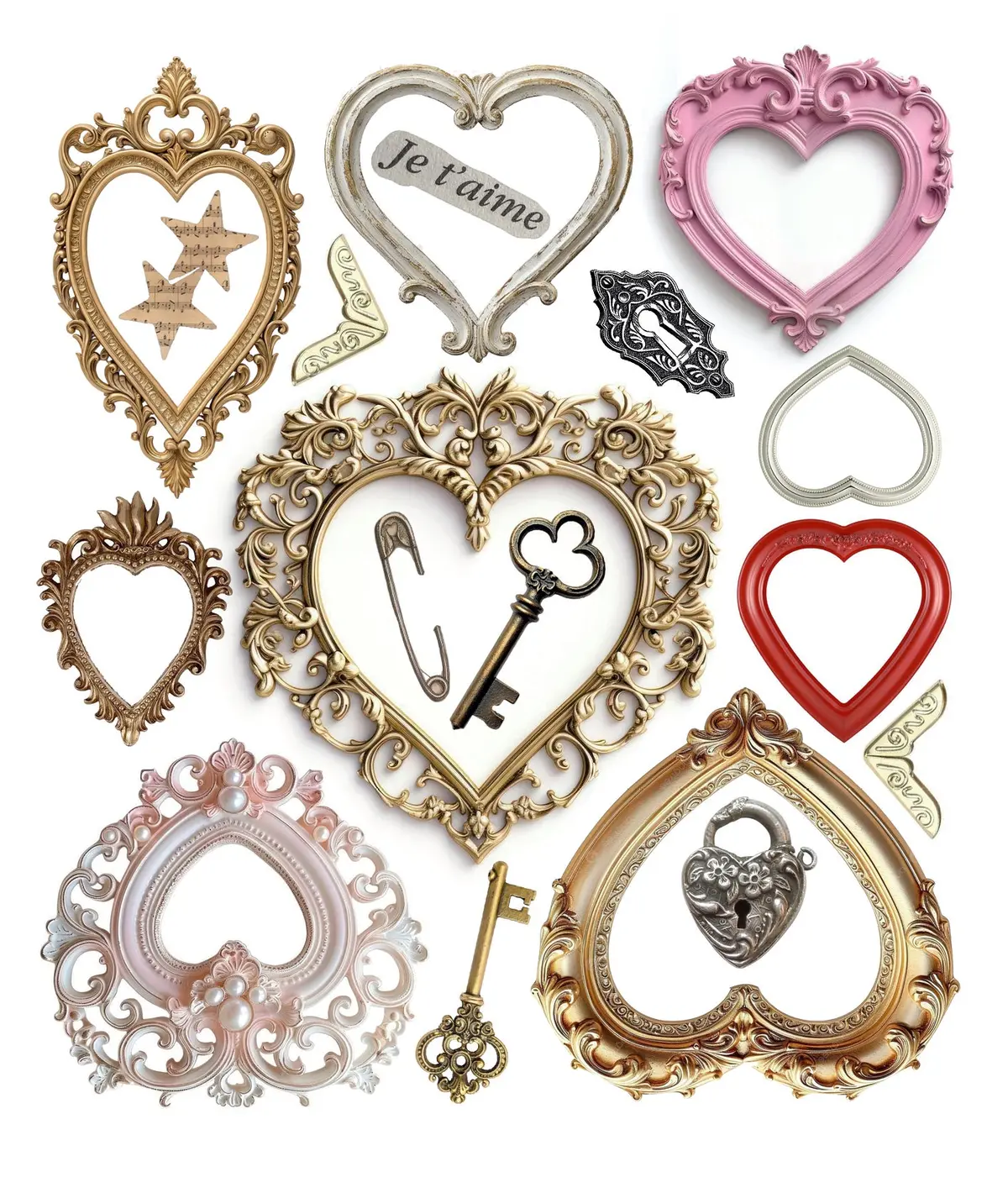 Sticker Set 10/Pkg Whisper Frames 1