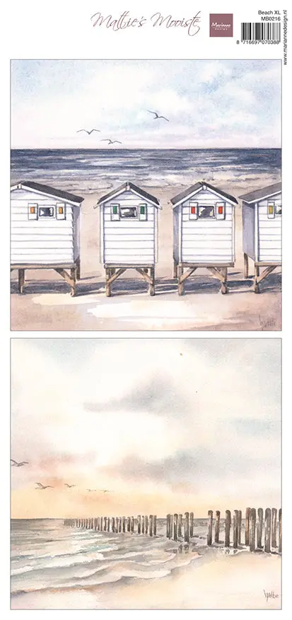 Marianne Design Xl Cutting Sheet - Mattie's Mooiste - Beach 1