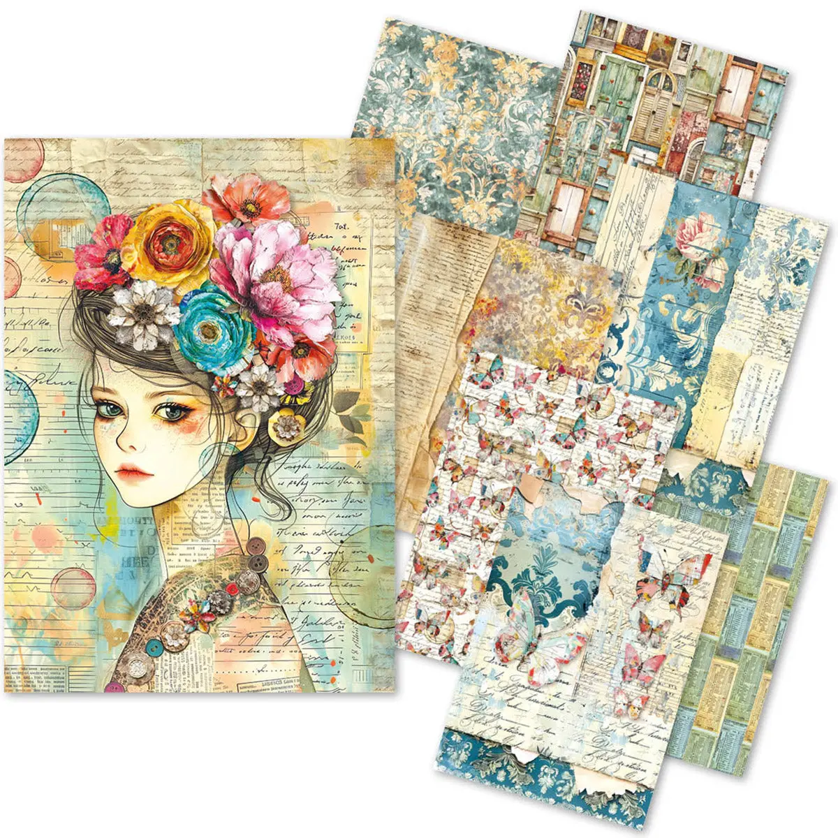 Craftmix Quintessential Mixed A5 Paper Pack - 8 Sheets (Tissue & Vellum Variety) 1