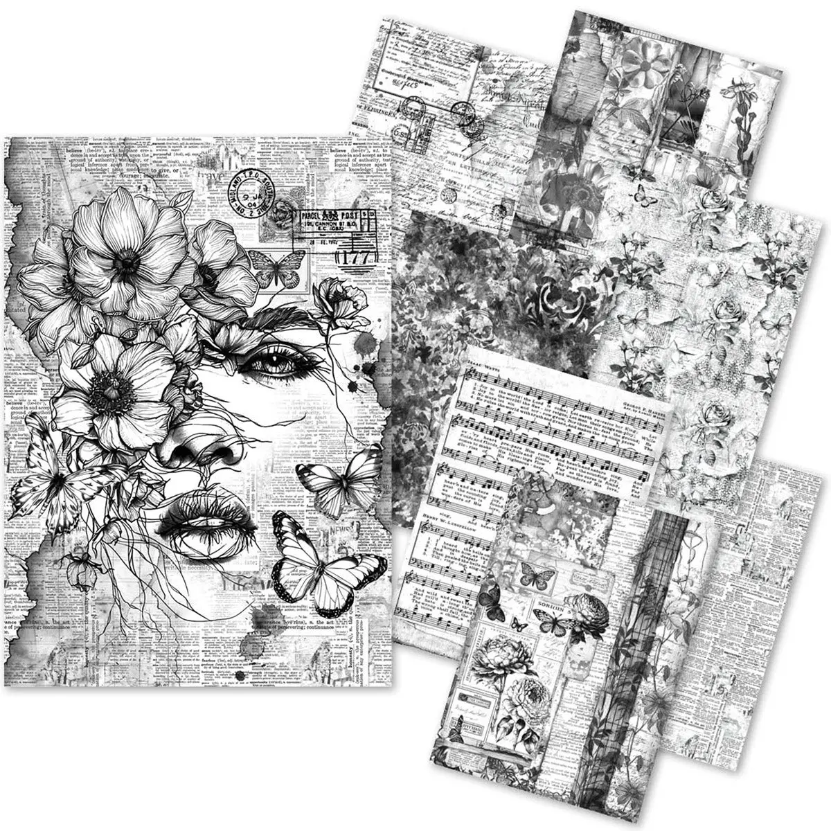 Craftmix Meaningful Memories Mixed A5 Paper Pack - 8 Sheets (Tissue & Vellum Variety) 1