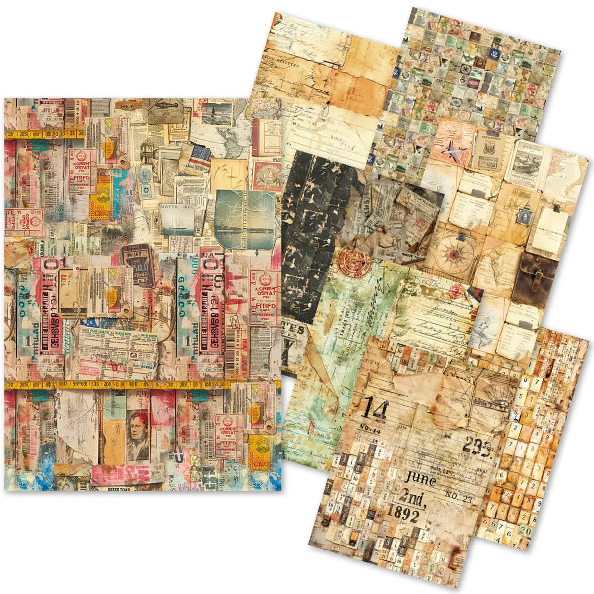 Craftmix Journey Ahead Mixed A5 Paper Pack - 8 Sheets (Tissue & Vellum Variety) 1