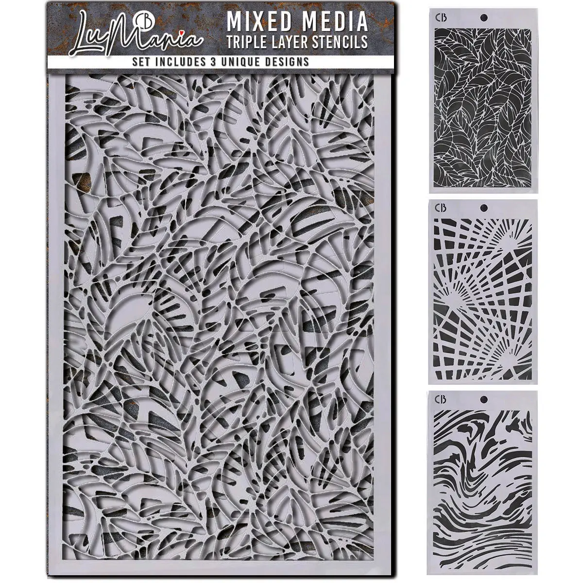 Set#002 Stencil Mix – Triple Layer Set (3 Unique Designs) 1