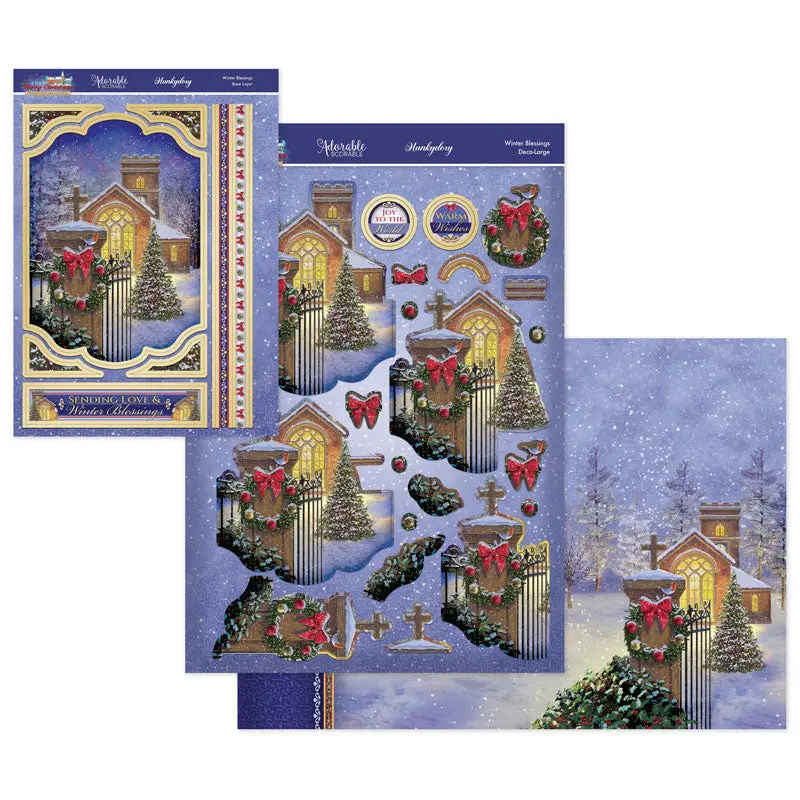 A Very Merry Christmas Deco-Large Set - Winter Blessings 1