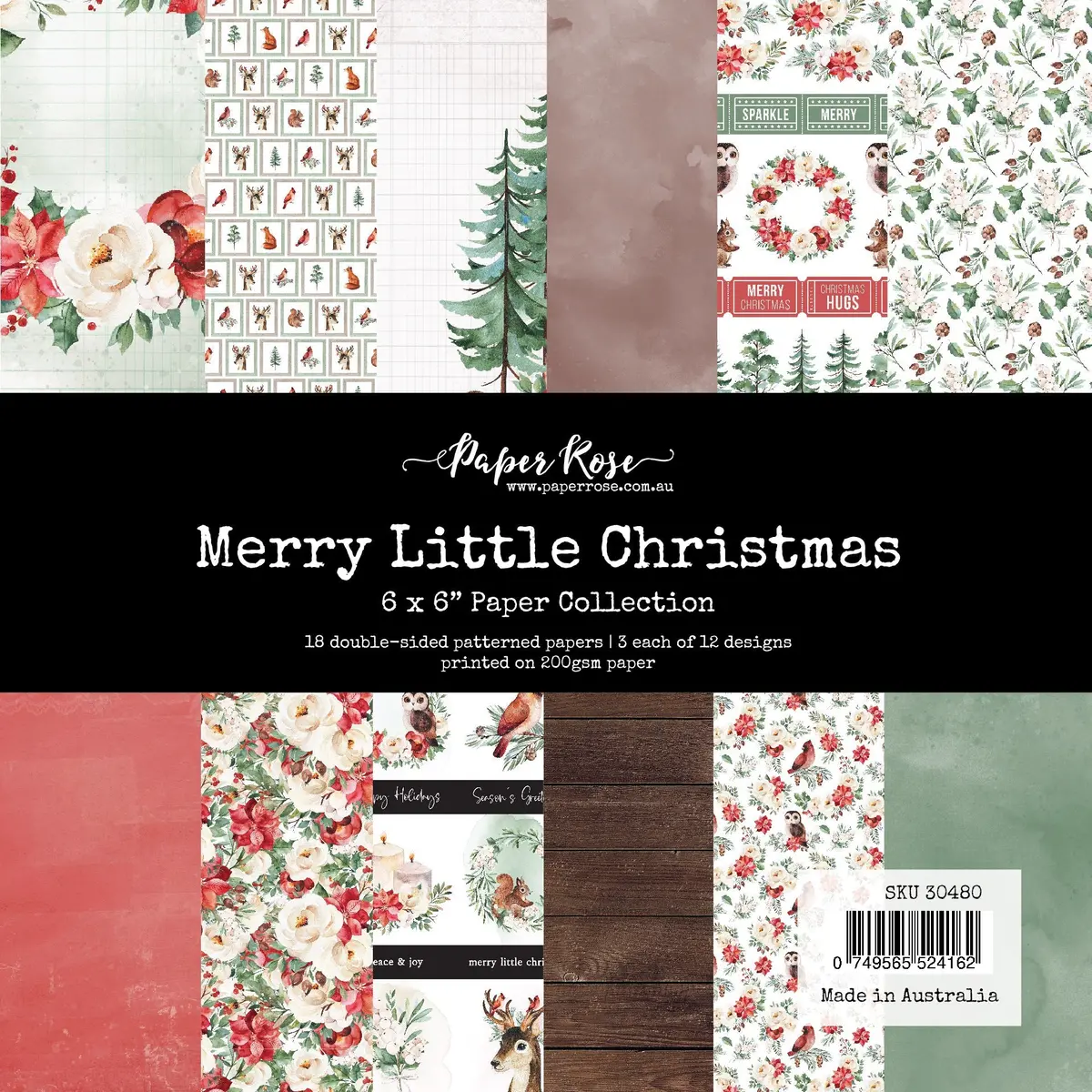 Merry Little Christmas 6X6 Paper Collection 30480 1