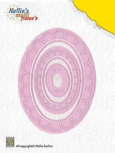 Multi Frame Dies Decorative Oval (Set Of 5) 1