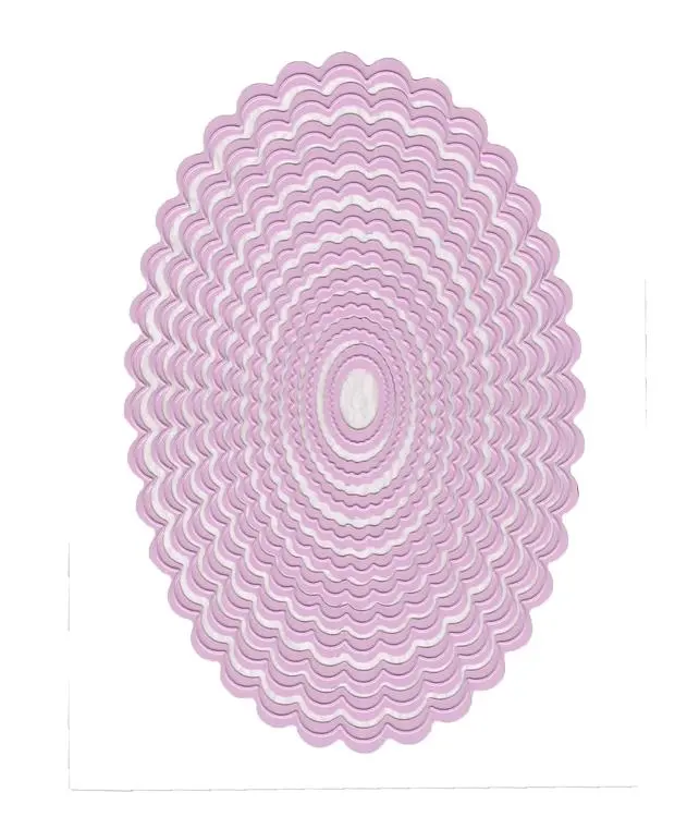 Multi Frame Die - Wavey Oval (11 Pcs) 1
