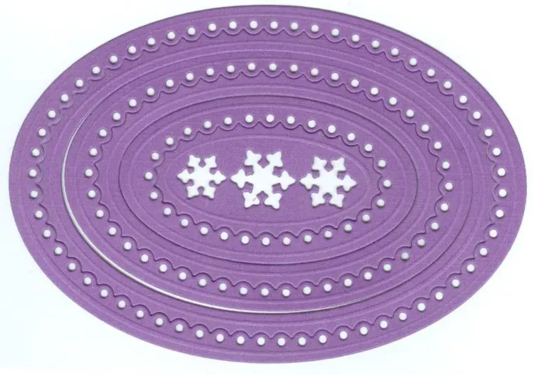 Multi Frame Dies "Oval Scalloped" 1