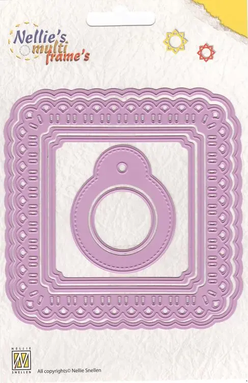 Multi Frame Dies - Christmas Ribbon Weaving Square 1
