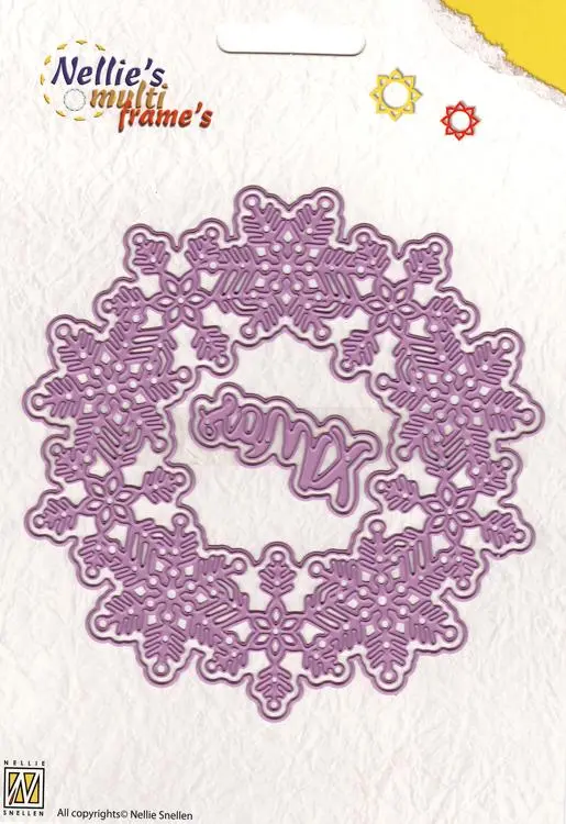 Nellie's Choice - Multi Frame Die Set- Christmas Snow Flake Circle 1