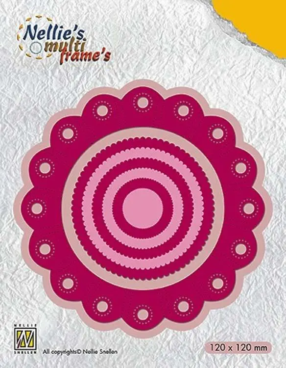 Nellie's Choice - Multi Frame Dies Rosette Round 1