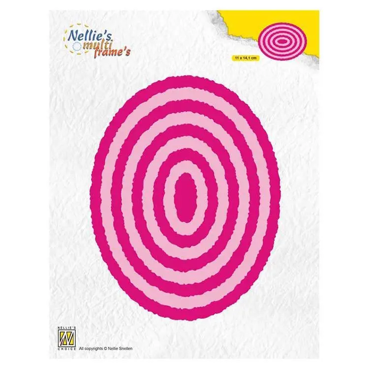 Nellie's Choice Multi Frame Dies Photo Frames Ovals 1