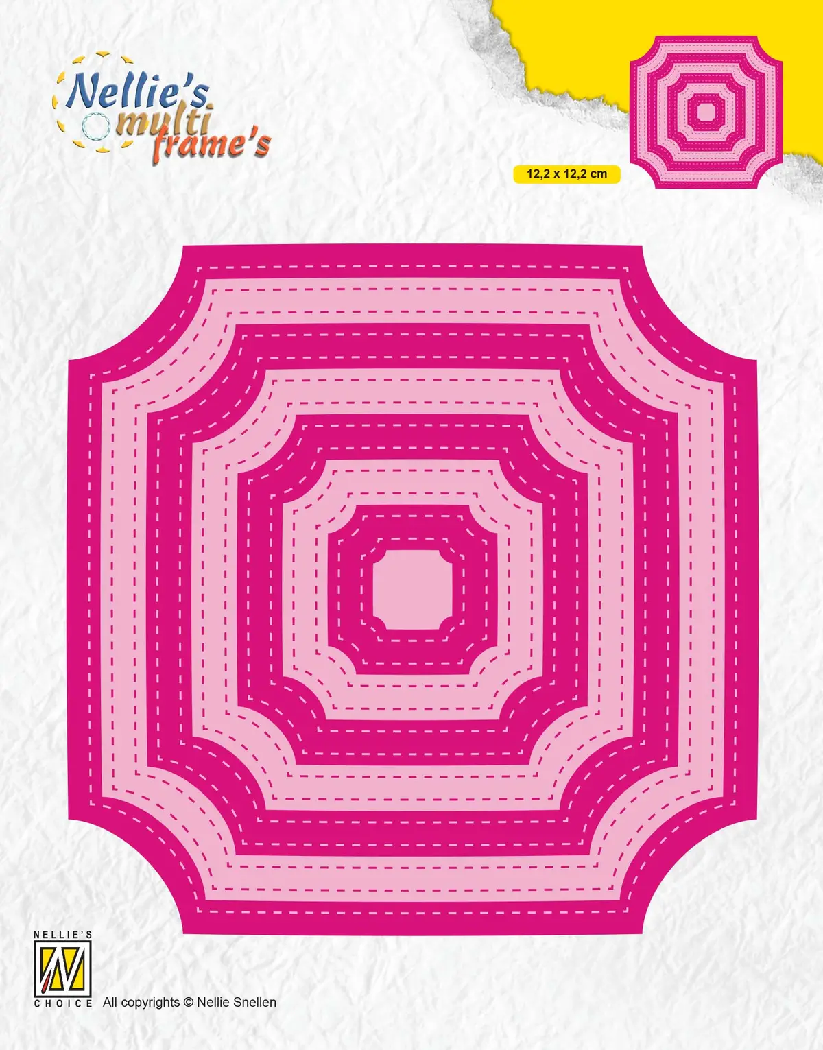 Multiframe Die Block Die Stitched Cornerless Squares 1