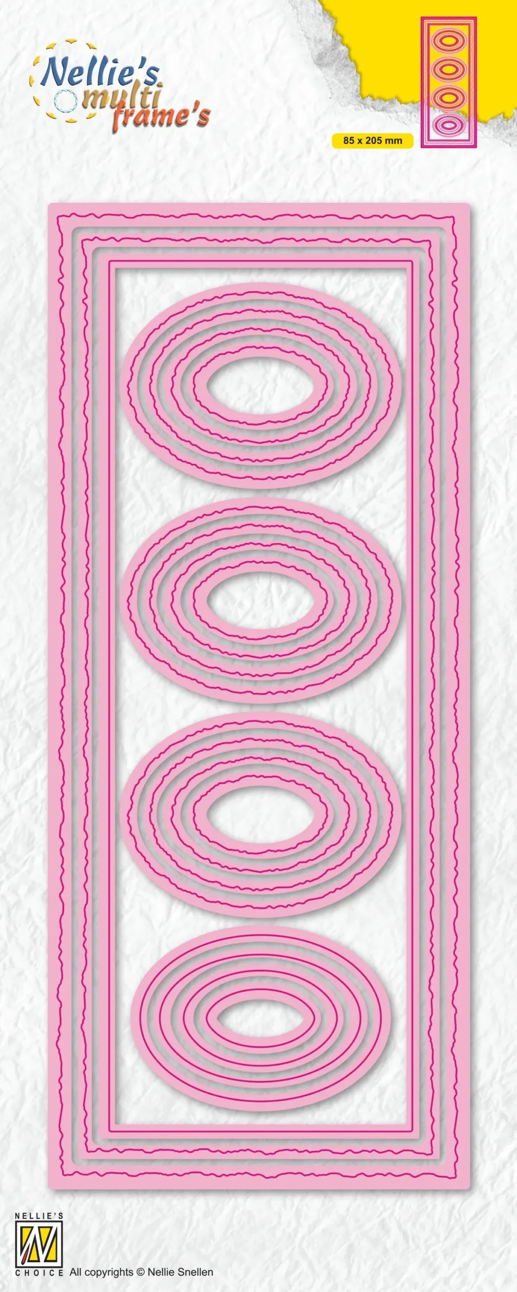 Multi Frame Die Slimline Die Ovals 1