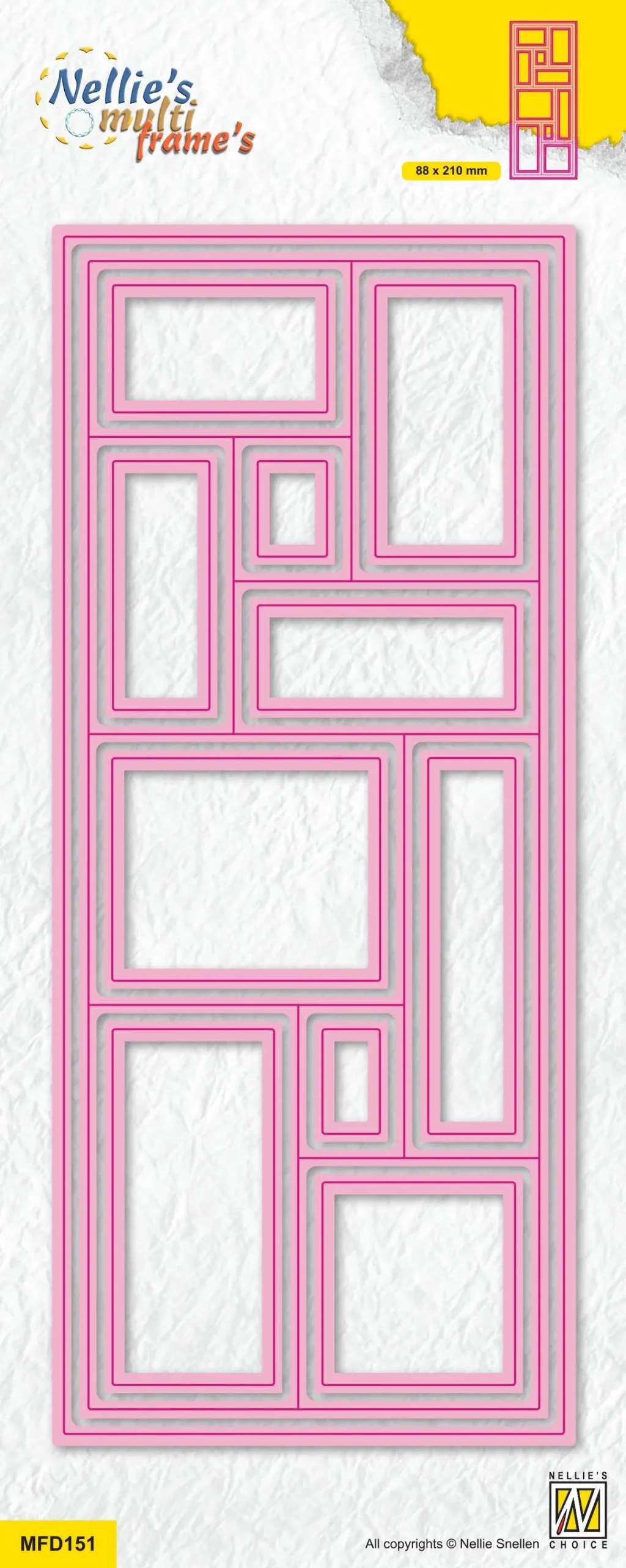 Nellie's Choice Multi Frame - Slim-Line Die - Quilt-1 1
