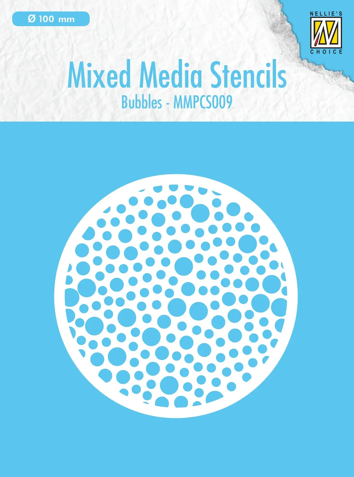 Nellie's Choice Mixed Media Round Stencil - Bubbles 1