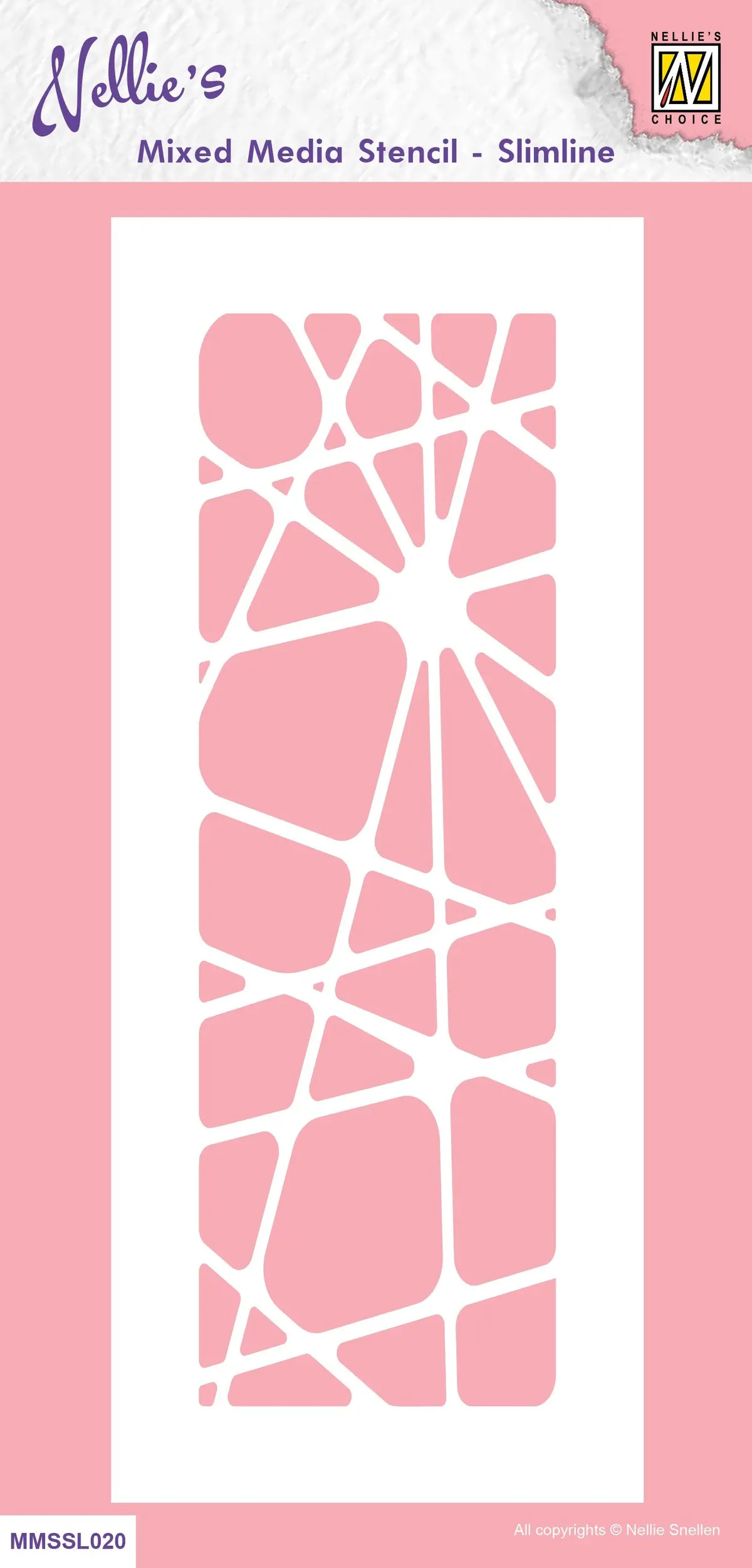 Nellie's Choice Mixed Media Stencil - Slim Line - Abstract 1