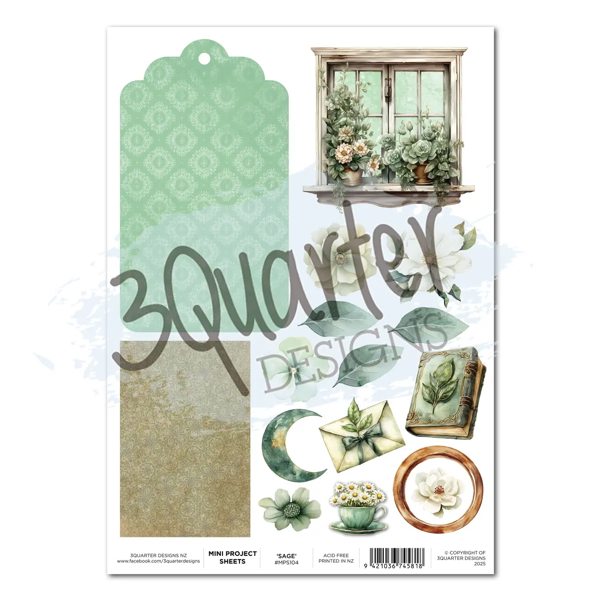 3Quarter Designs Sage Candle - Mini Project Sheet 1