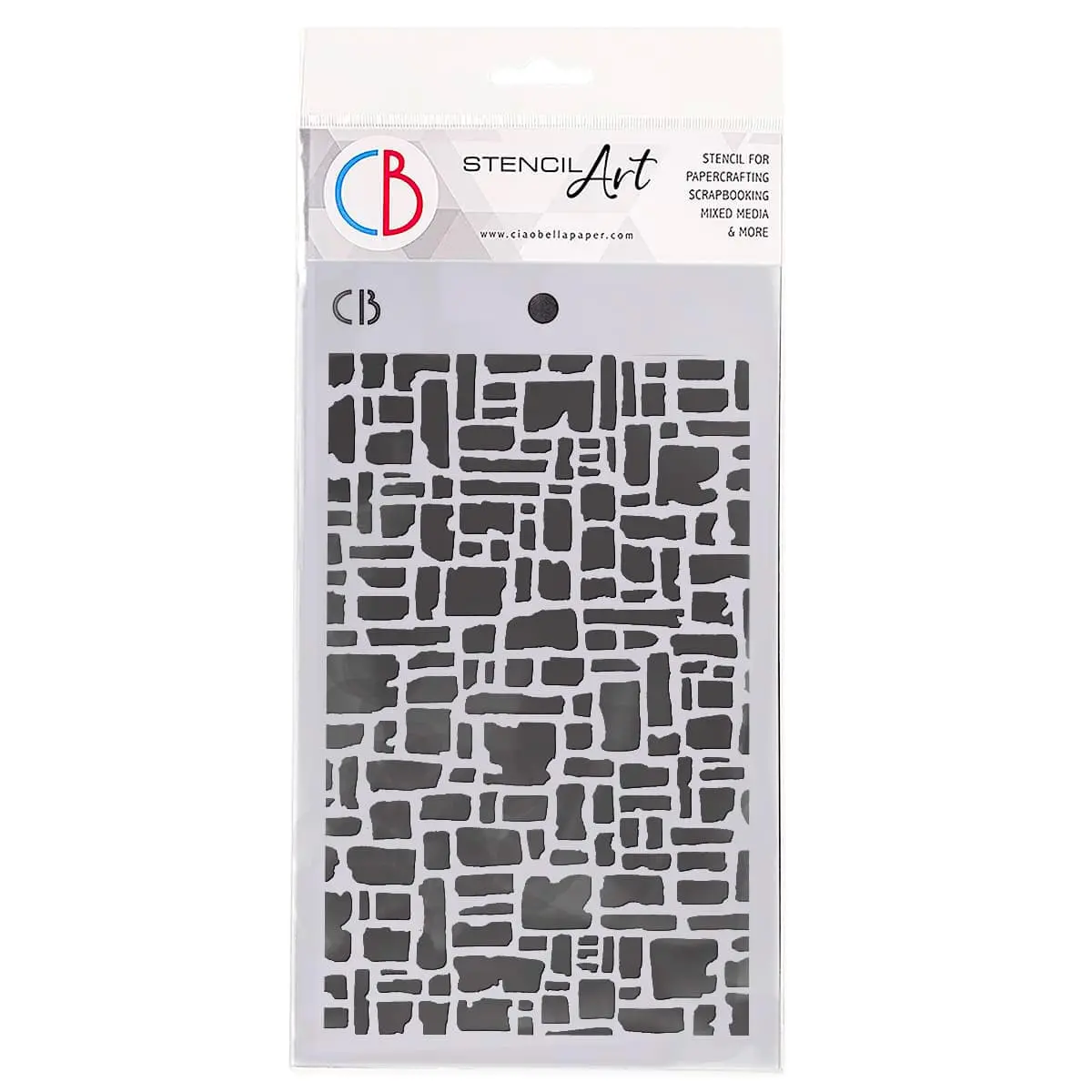 Texture Stencil 5"X8" Abstract Bricks 1