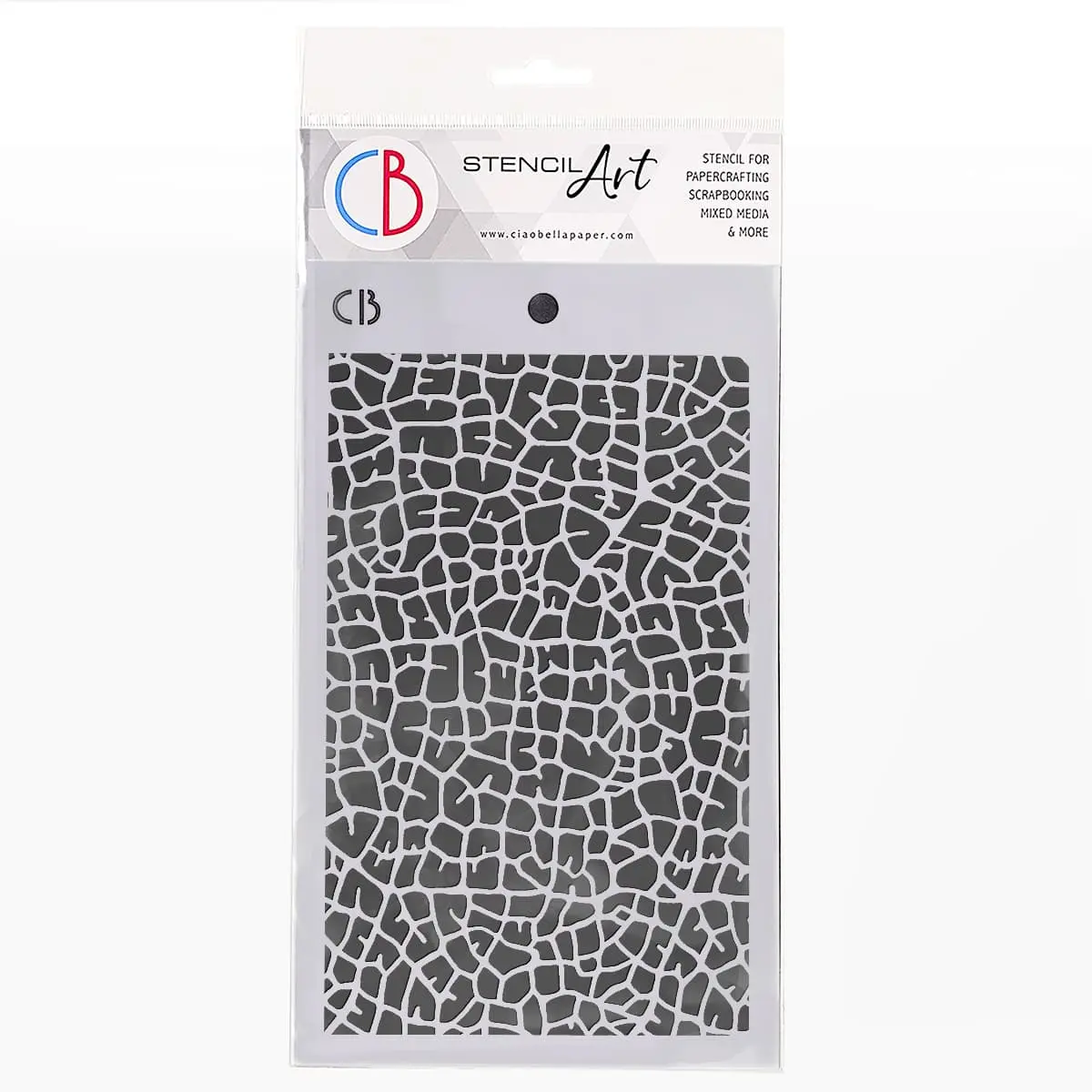 Ciao Bella Texture Stencil 5X8 Leaf Venation 1