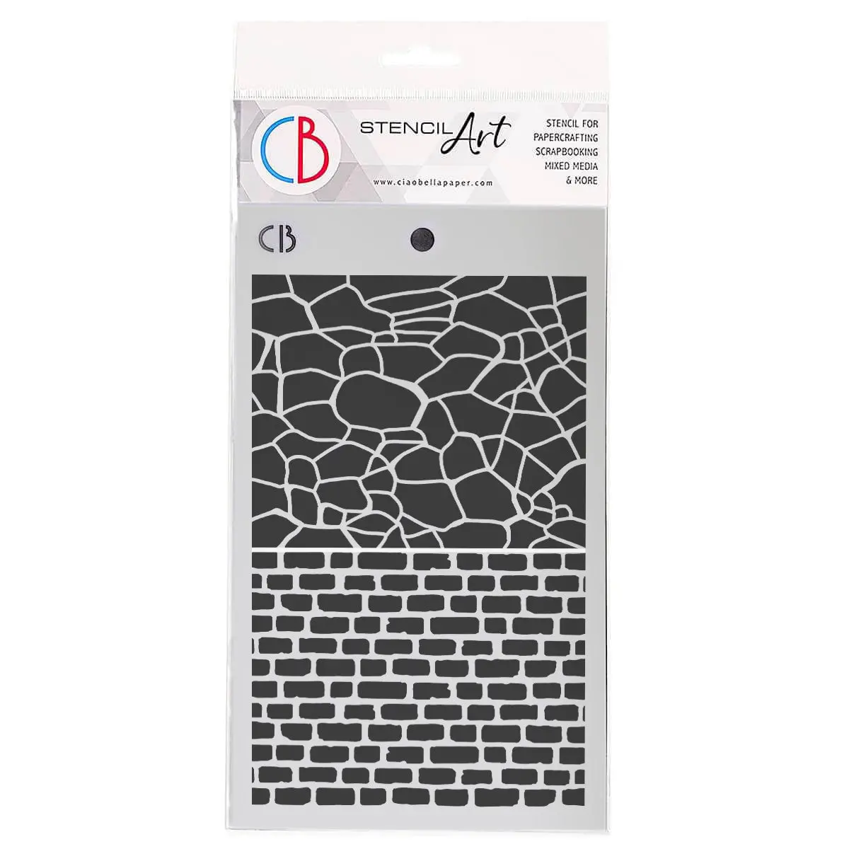 Ciao Bella Texture Stencil 5"X8" Wall Structure 1