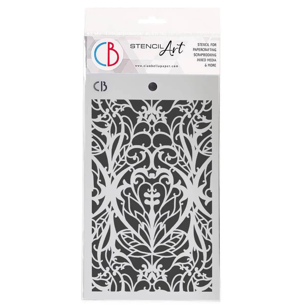 Ciao Bella Texture Stencil 5"X8" Secret Garden 1