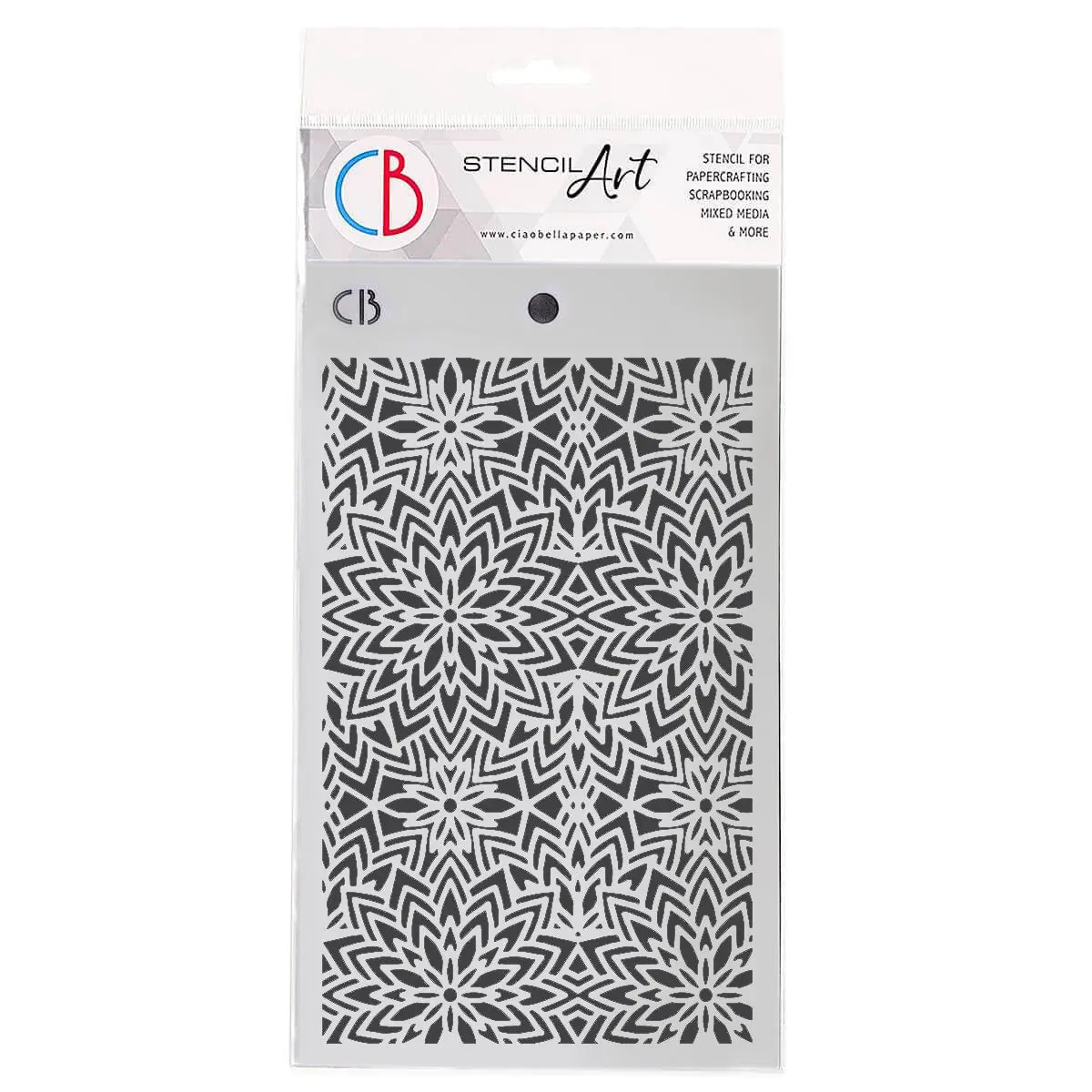 Texture Stencil 5"X8" Snowflake Balls 1