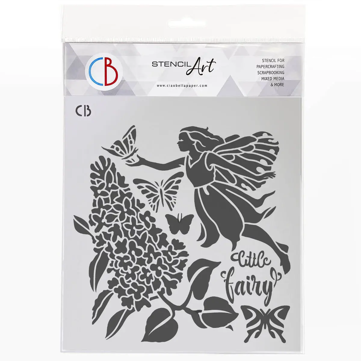 Ciao Bella Texture Stencil 8"X8" Fairy Spring 1