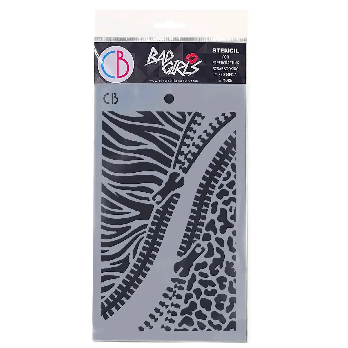 Texture Stencil 5"X8" Double Zip 1