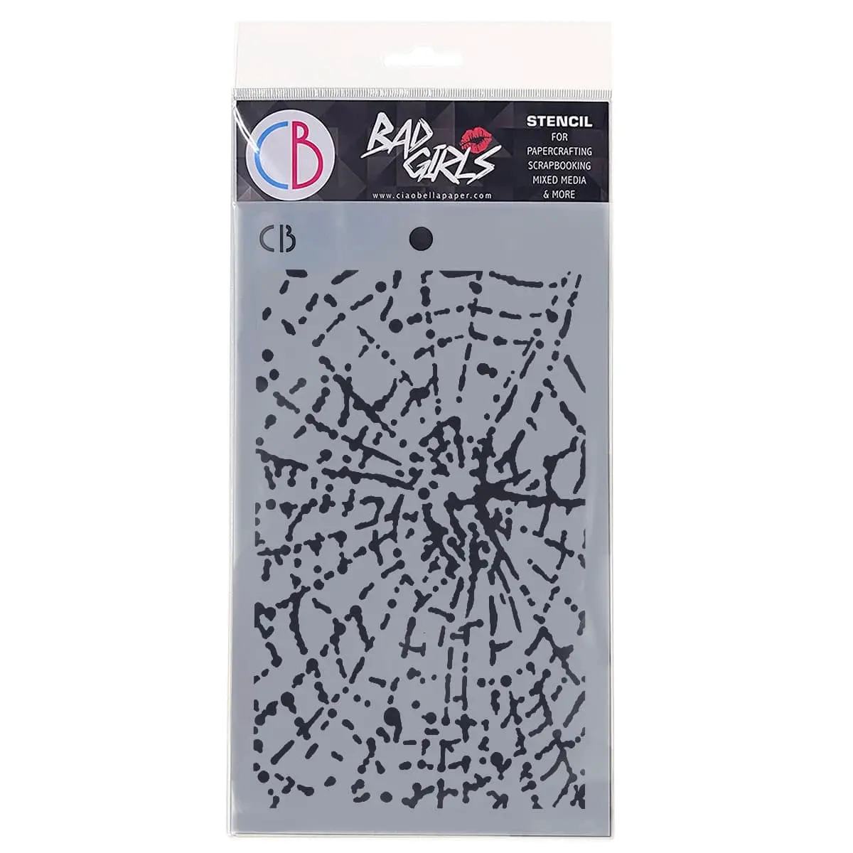 Texture Stencil 5"X8" Spider Net 1