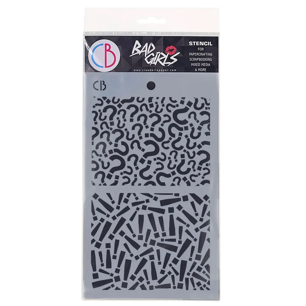 Texture Stencil 5"X8" Question Mark 1