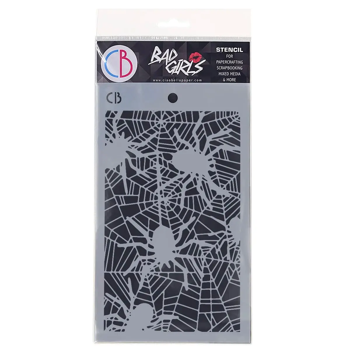 Ciao Bella Texture Stencil 5"X8" Spiders 1