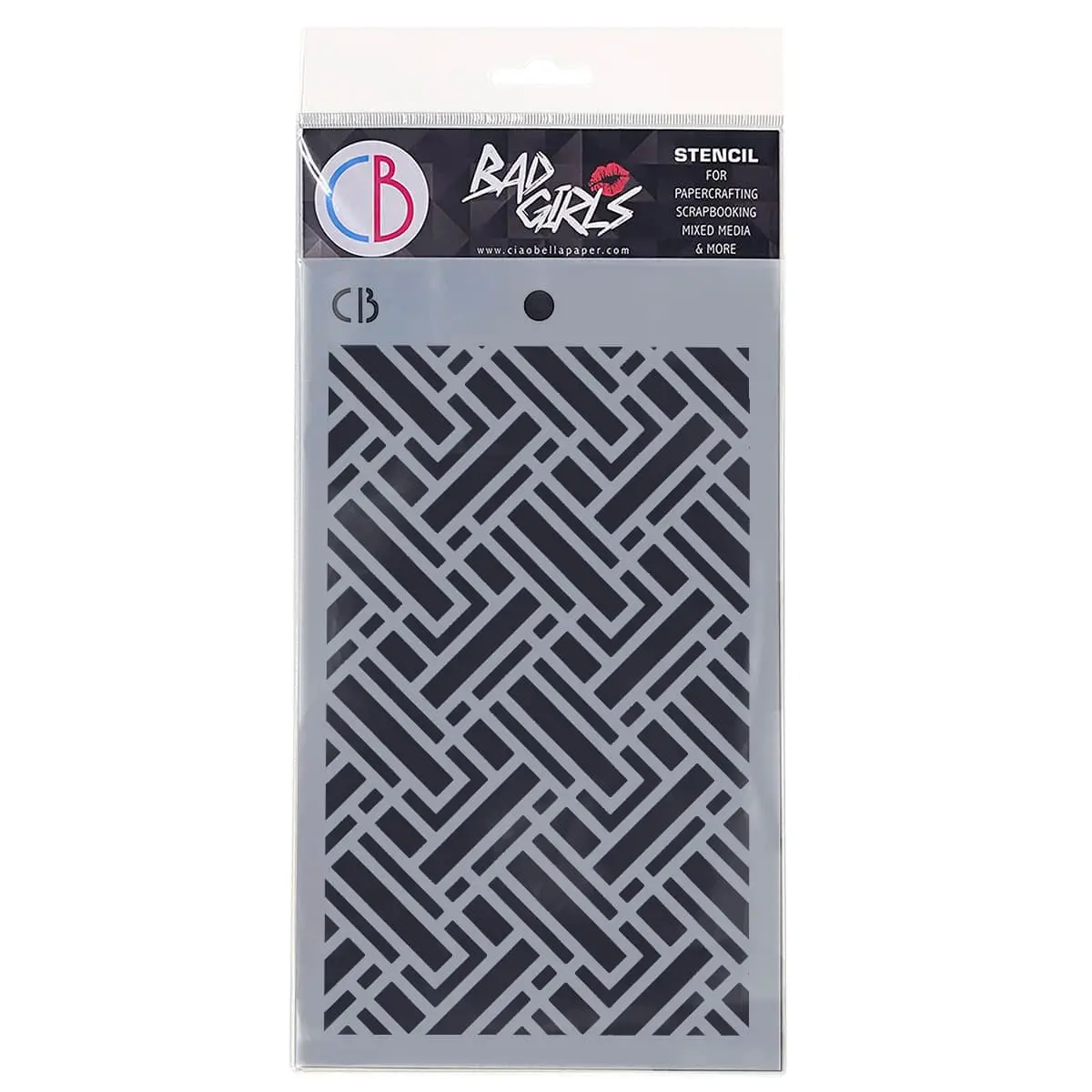 Ciao Bella Texture Stencil 5"X8" Labyrinth 1