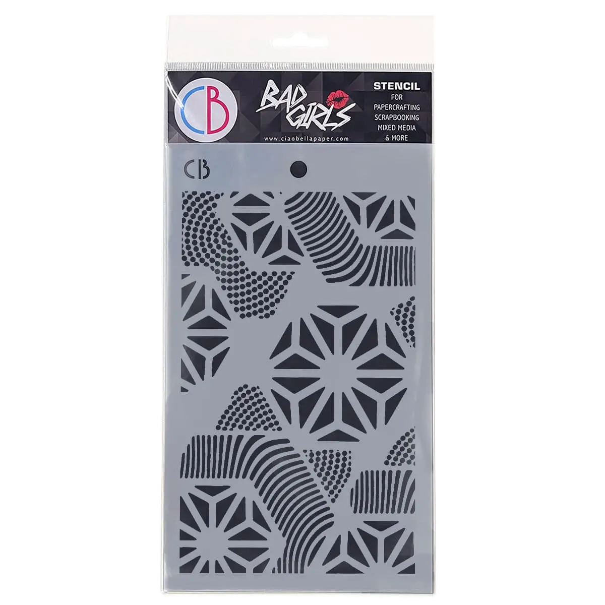 Ciao Bella Texture Stencil 5"X8" Hexagon 1