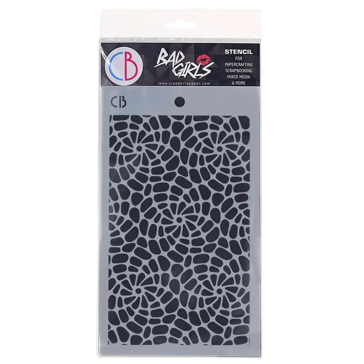 Ciao Bella Texture Stencil 5"X8" Spiral Helix 1